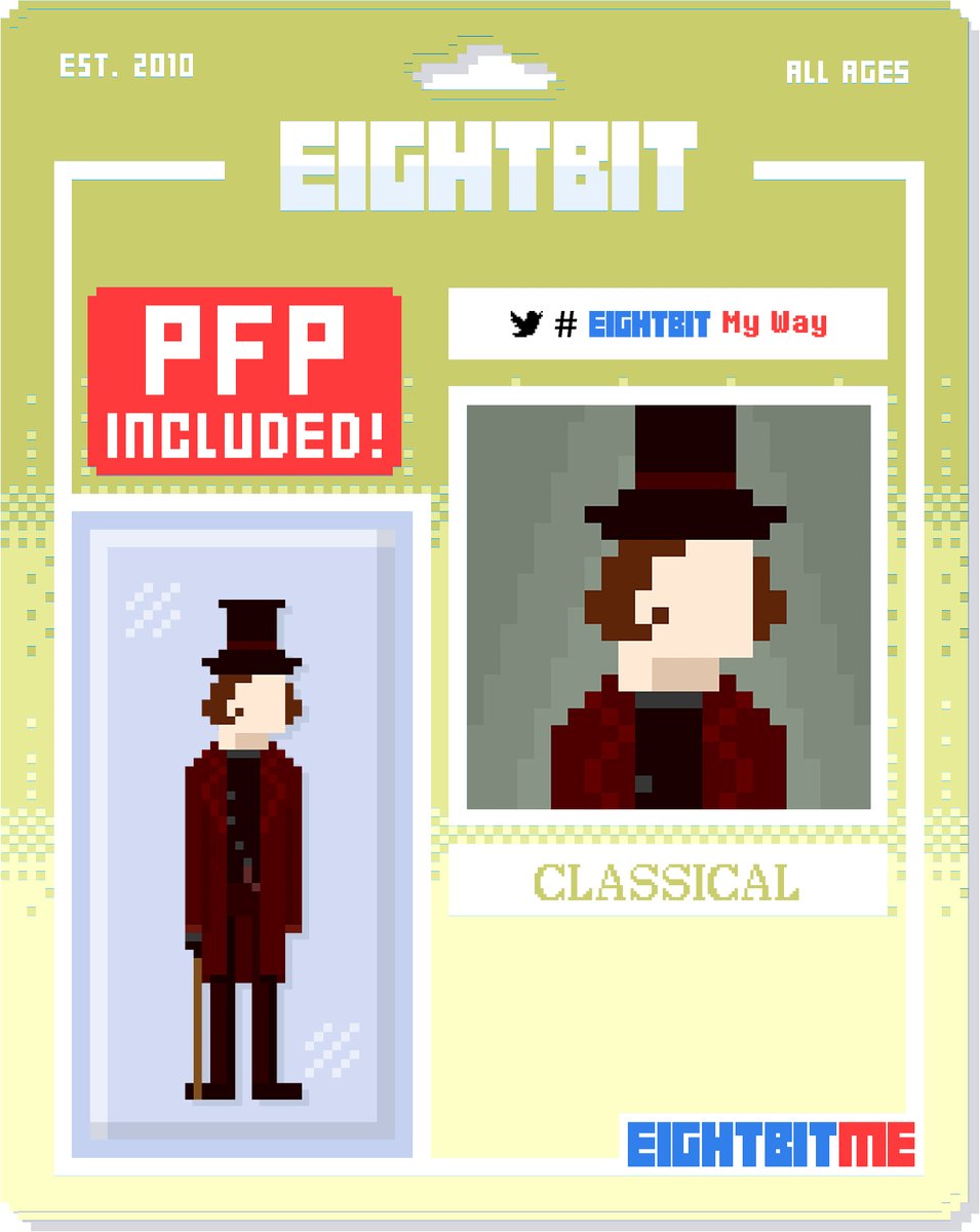 dbnin9's tweet photo. π« Want to visit the chocolate factory?
π© Willy Wonka is packed π¦.
#EightBitMyWay
@eightbit
#bitbybit
#charlieandthechocolatefactory
@JohnnyDeppNFT https://t.co/CMeCx4UmFC