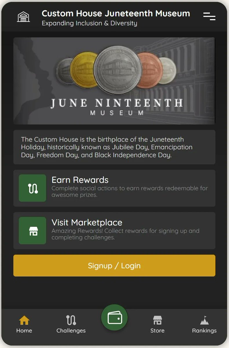 June19Museum's tweet photo. Collect #Galveston 1861 Customhouse Juneteenth Museum Coins or gain museum membership by completing social challenges or acquiring #NFT coins for a nominal donation to the @June19Museum project. Visit https://t.co/AN5b8lGqwl
#June19Museum #Juneteenth #juneteenth2022 https://t.co/mmumdWk8bU