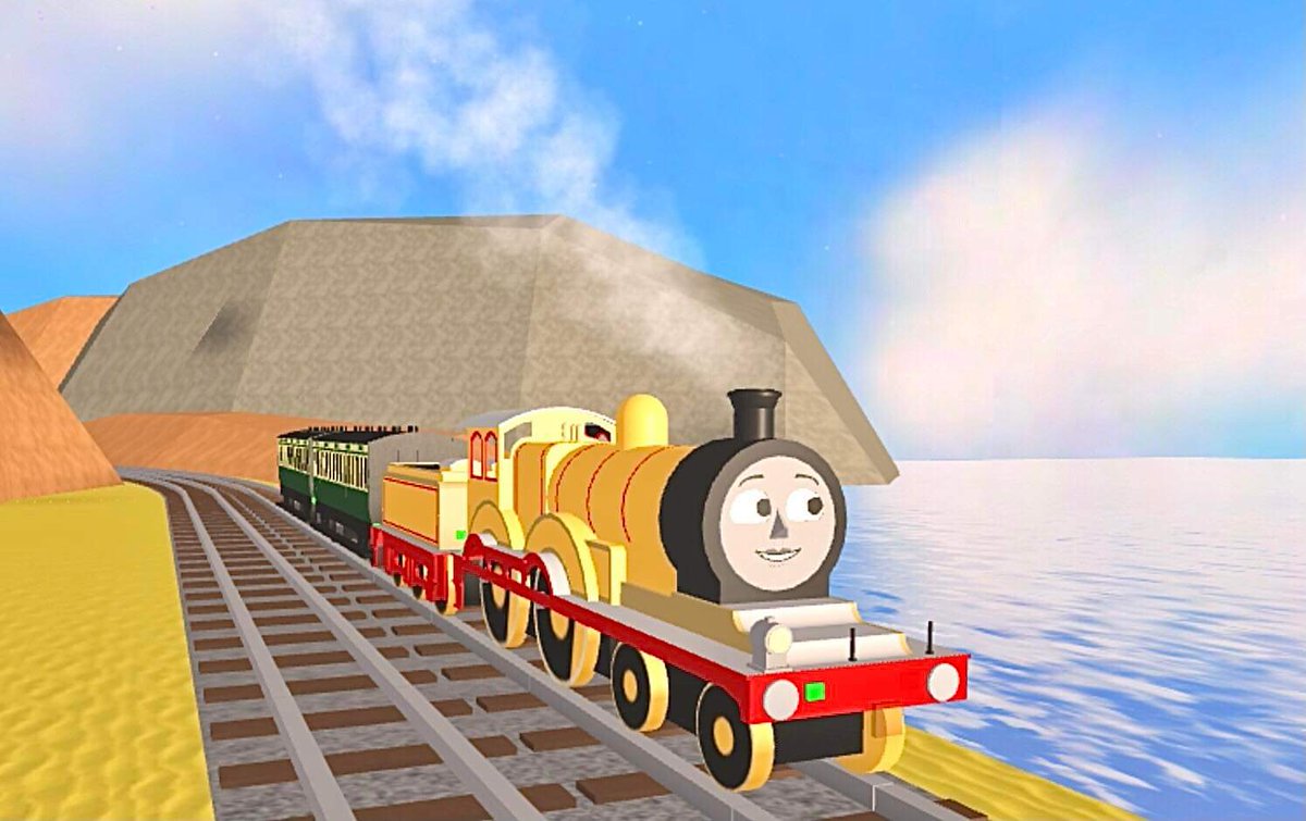 AshleyDeMoss6's tweet photo. Molly taking people to the seaside! #BlueTrainWithFriends #Roblox #ThomasAndFriends #MollyTheYellowEngine https://t.co/p93KtFgdwX