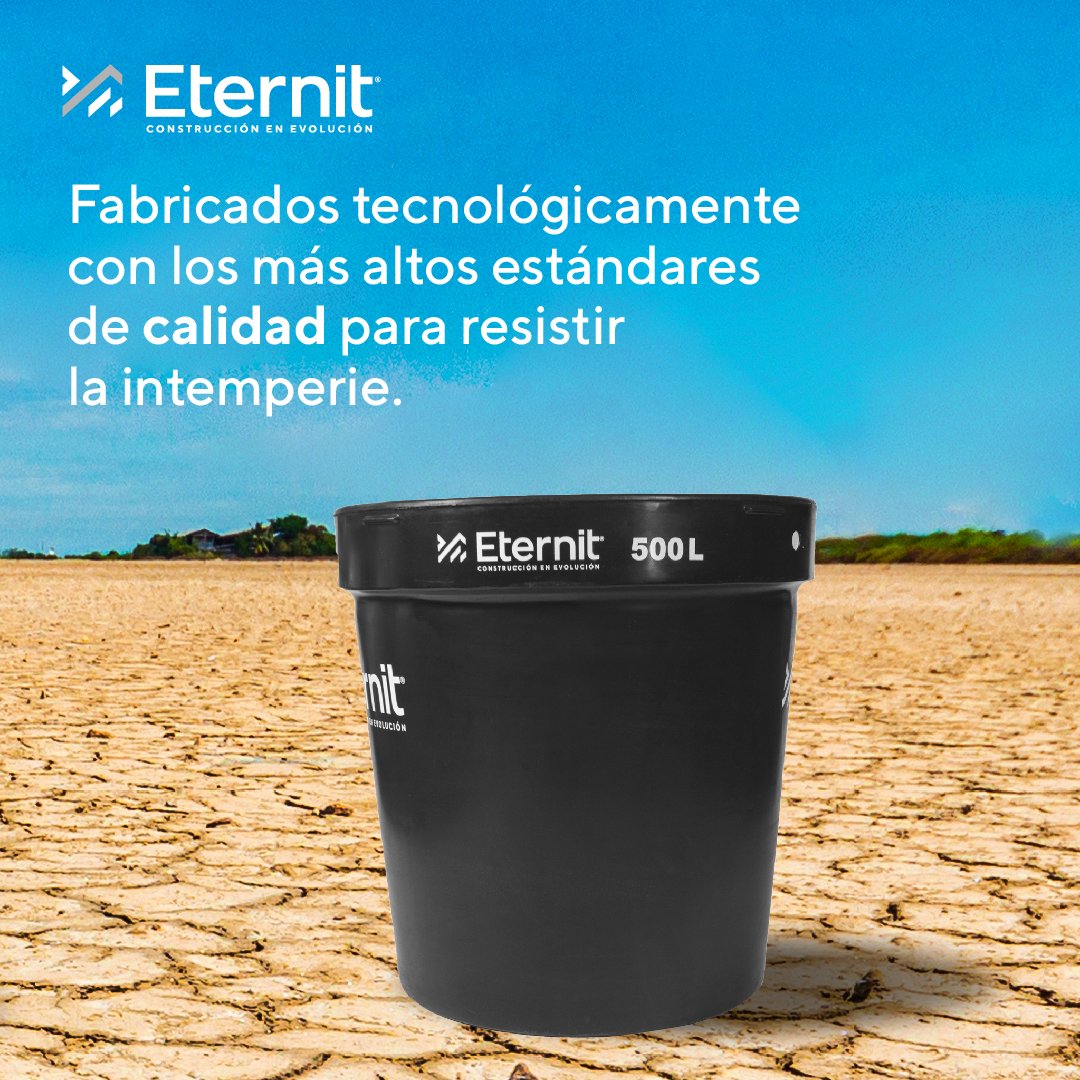 EternitOficial's tweet photo. En el #DíaContraLaSequía, hagamos conciencia de la importancia del agua, cuídala tú también y aprovecha de la mejor manera este recurso vital.

En Eternit brindamos nuestras soluciones de #tanques para almacenar correctamente el #agua.

#SolucionesEternit #ElementiaMateriales https://t.co/bCwdmBeBPD