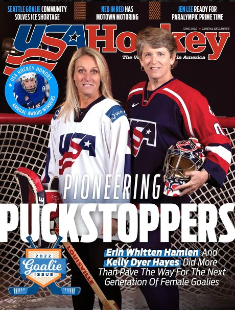 Nellsbells8's tweet photo. 🚨 New Issue Alert 🚨

The June "2022 Goalie Issue" of @USAHMagazine is out now! 🇺🇸🏒

👀→ https://t.co/34nbL38aJb https://t.co/vbbyXdg77T
