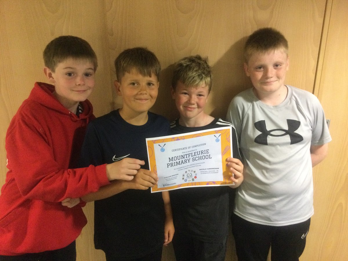 Mountfleurie Primary School (@mountfleurieps) on Twitter photo Well done to our school football team who exceeded their own expectations at <a href="/LevenmouthAc/">Levenmouth Academy</a> cluster football festival⚽️They won one and drew two in the group stages before going out in the semi-finals. Thanks to all the sports ambassadors and <a href="/FifeActiveSch/">Fife Active Schools</a> for organising😀 Well done to our school football team who exceeded their own expectations at <a href="/LevenmouthAc/">Levenmouth Academy</a> cluster football festival⚽️They won one and drew two in the group stages before going out in the semi-finals. Thanks to all the sports ambassadors and <a href="/FifeActiveSch/">Fife Active Schools</a> for organising😀