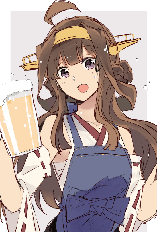 金剛(艦これ) 「今週もお疲れさまでした🍺 」|キ村由宇@3/22リコリコ公式アンソロ2のイラスト