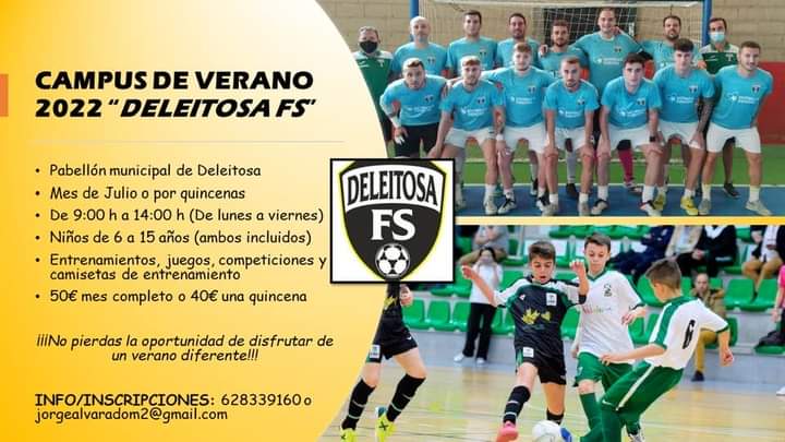 <a href="/DeleitosaFS/">Deleitosa F.S.</a> organiza un campus de verano en torno a los valores y diversión que ofrece un deporte como el fútbol sala... y nadie mejor para dirigirlo que <a href="/jorgedeleitosa/">Jorge Alvarado</a>...