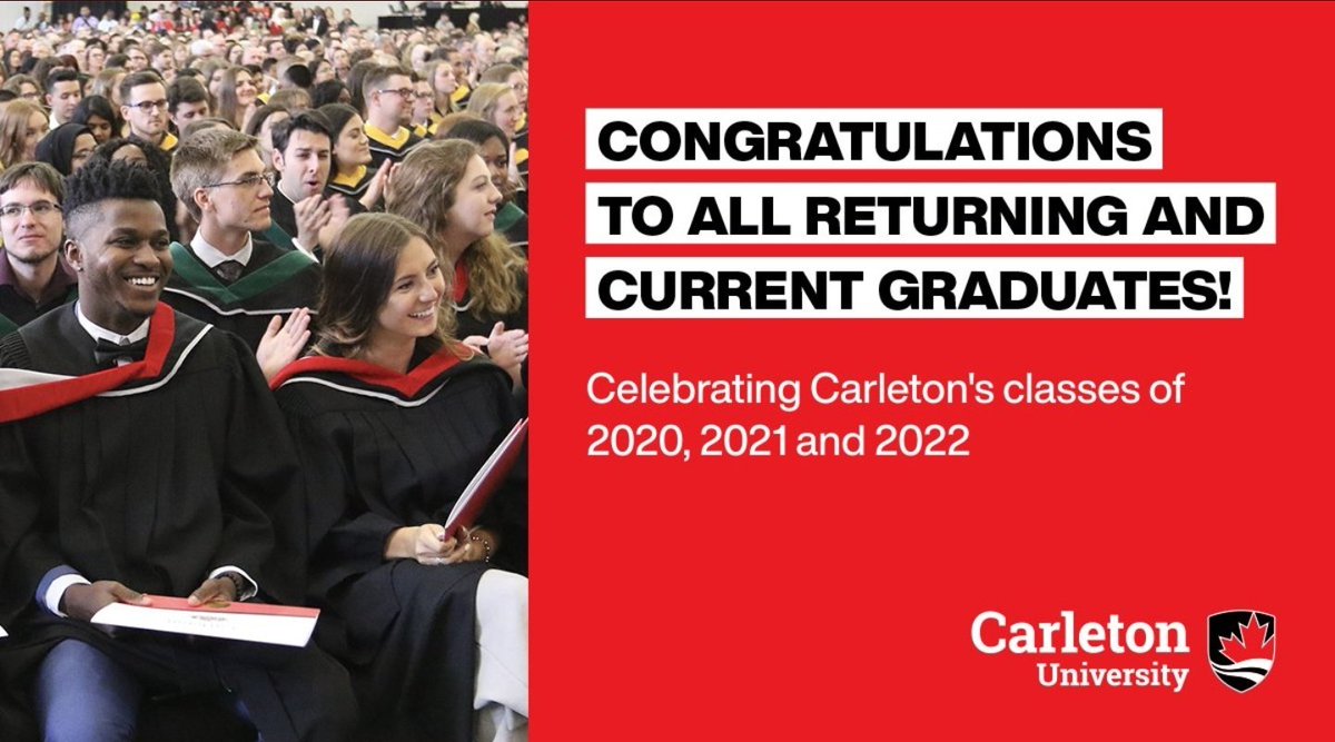CarletonDGES's tweet photo. We are so excited to celebrate @CarletonDGES graduates from the classes of 2020 and 2021 in person today! 
#CUProud #CarletonGrads #CarletonConvocation #CarletonGrads2020 #CarletonGrads2021 https://t.co/AfBhvlhjb4