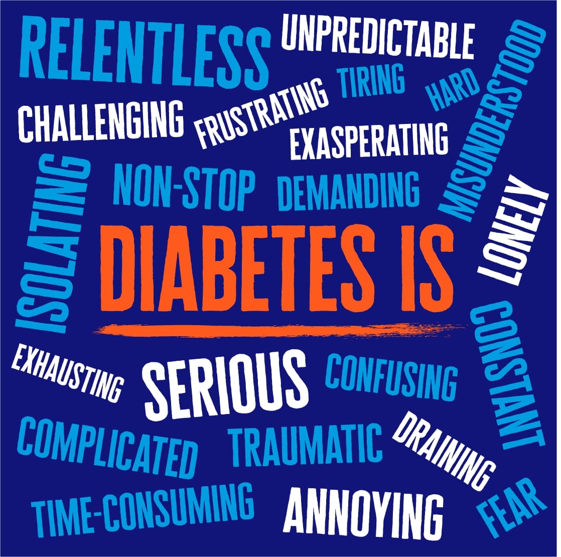 Thank you so much to everyone who told us how they would sum up life with diabetes in one word ✍️ It's clear that diabetes means many different things to different people, as each of us has our own unique story to share. (1/3)