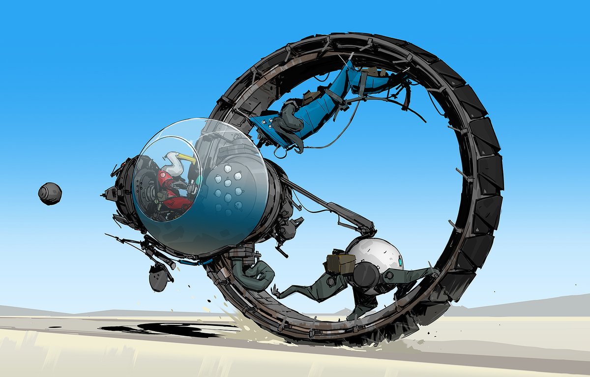 sky science fiction robot cockpit blue sky military mecha  illustration images