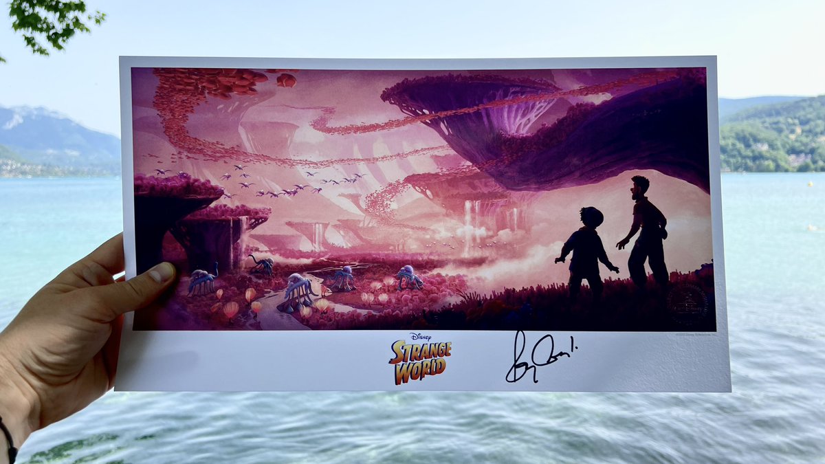 DisneyFR's tweet photo. RT pour tenter de remporter une lithographie d’#Avalonia, l’étrange voyage signée par son producteur Roy Conli ! #AnnecyFestival https://t.co/wvvaoXtDhU