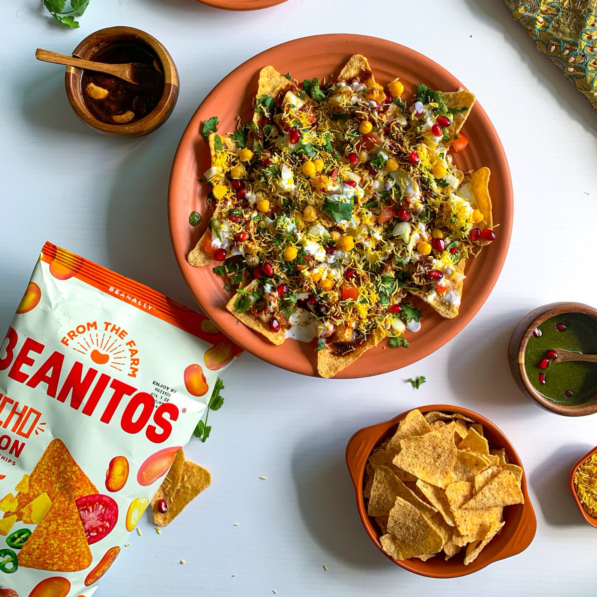 Our gal <a href="/grow/">James Davis</a>.cook.relish did 👏 not 👏 miss 👏 with this Papdi Chaat! So cool seeing new twists on how to incorporate Beanitos into meals!