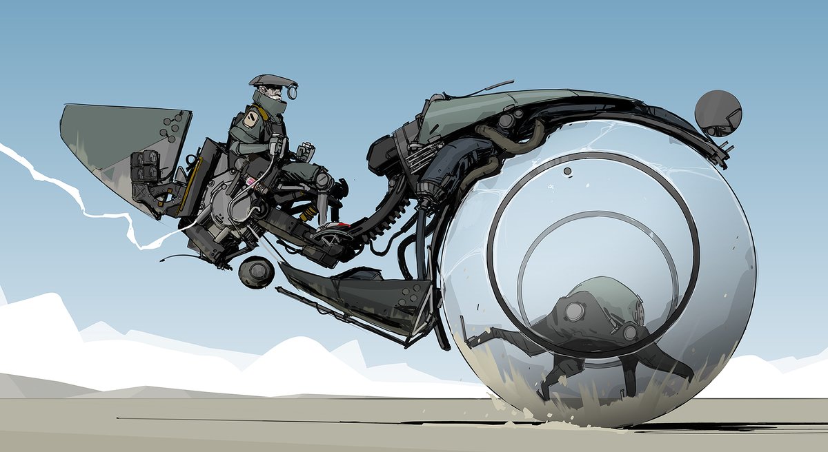 sky science fiction robot cockpit blue sky military mecha  illustration images