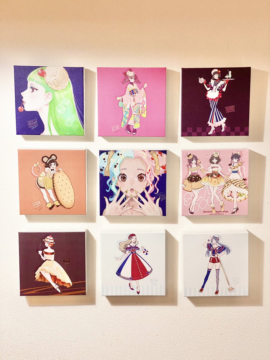 erimode_'s tweet photo. @ERIMO_WKS #MCM2 販売グッズその11
これがラストです!
#erimode で描いたイラストを15×15cmのキャンバスプリントにしました。今回の展示の雰囲気に合うレトロな子達を選んでいますので、お好みの子がいましたらぜひお迎えください☺️🙏✨ https://t.co/G6wMikm5ZD