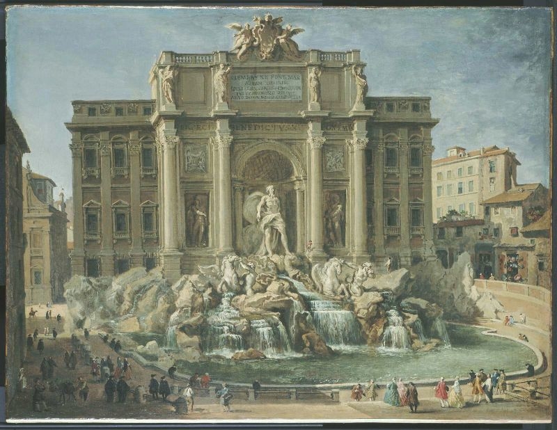 3/3 Trevi Fountain in the fictive art collection --Trevi fountain available for YOUR art collection. Both painted by Giovanni Paolo Panini.