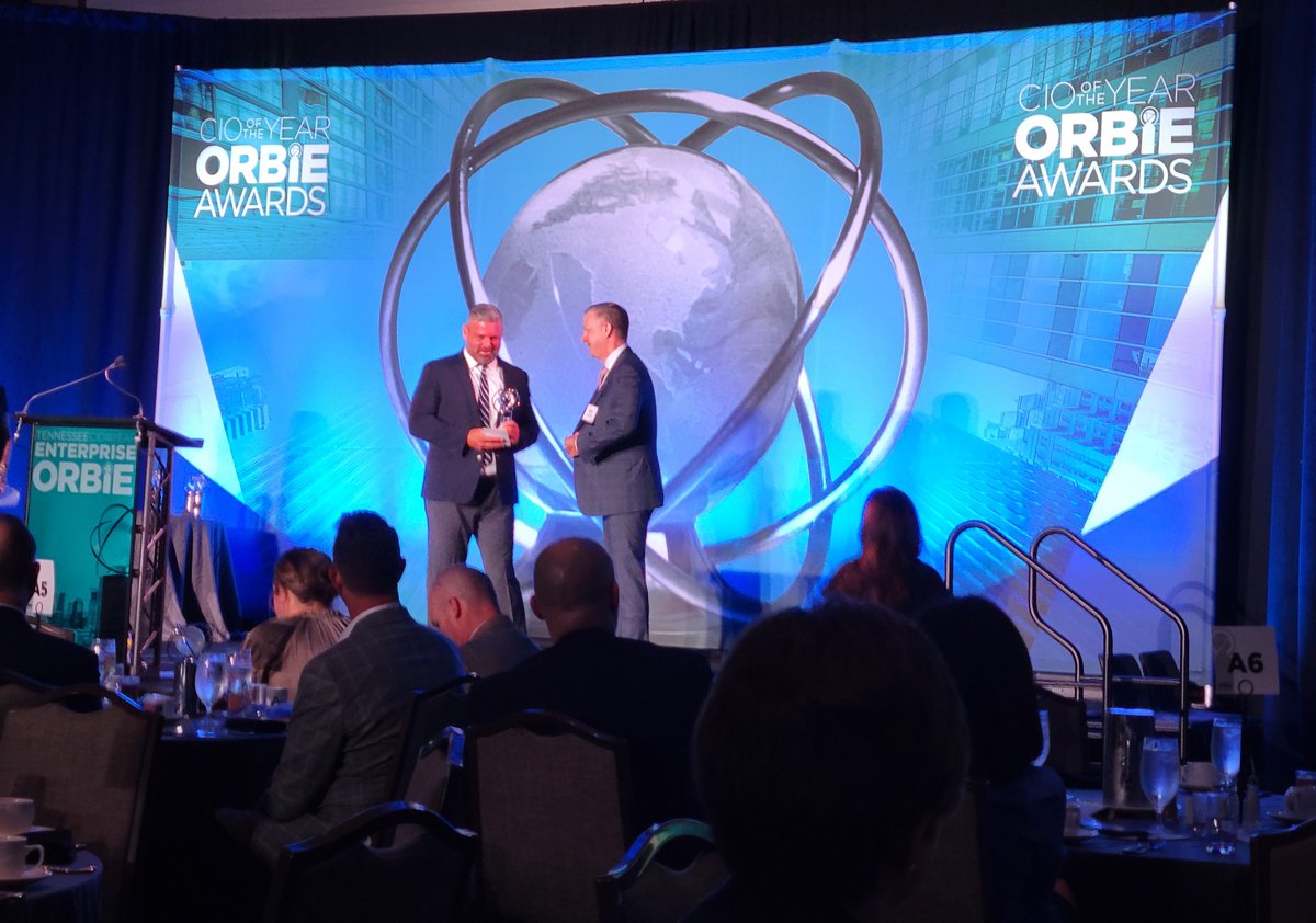 cleardatacloud's tweet photo. The ClearDATA team was honored to attend the Tennessee ORBIE Awards and witness our friend and customer's big win as #CIOoftheyear.
Congratulations to Keith Perry of @StJude
@inspirecio
#ORBIE #awards #TennesseeCIO https://t.co/pBpiEItdOz