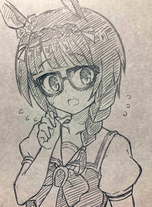 今日はゼンノロブロイちゃんを描きました🐎 