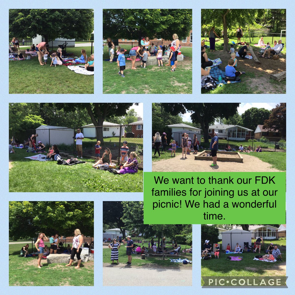 Our Kindergarten Picnic was a great success!