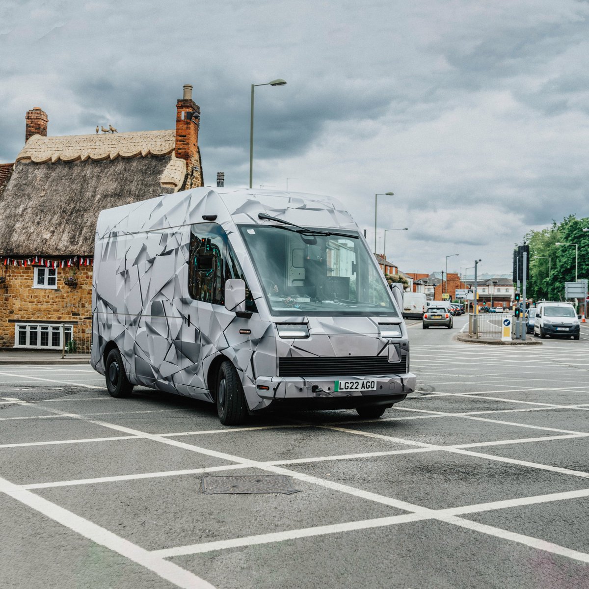 arrival's tweet photo. The Arrival Van is racking up the mileage on public roads in Oxfordshire UK. 

It’s unlike any van you’ve seen before… let us know if you are lucky enough to see it! https://t.co/rTLeu18CG4
