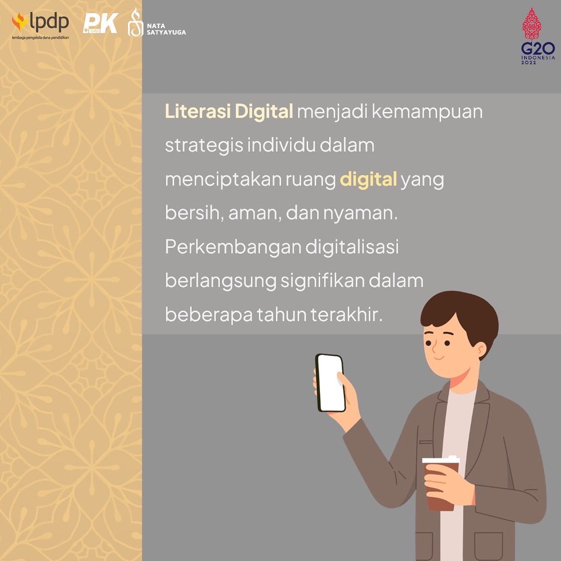 JojoButarbutar's tweet photo. Halo Natazens!

Kali ini kita akan membahas tentang ‘literasi digital’! 

Nah, literasi digital adalah pengetahuan serta kecakapan seseorang dalam memanfaatkan media digital, seperti alat komunikasi, jaringan internet dan lain sebagainya. Hal ini juga mencakup kemampuan https://t.co/DEKGUKHcgT