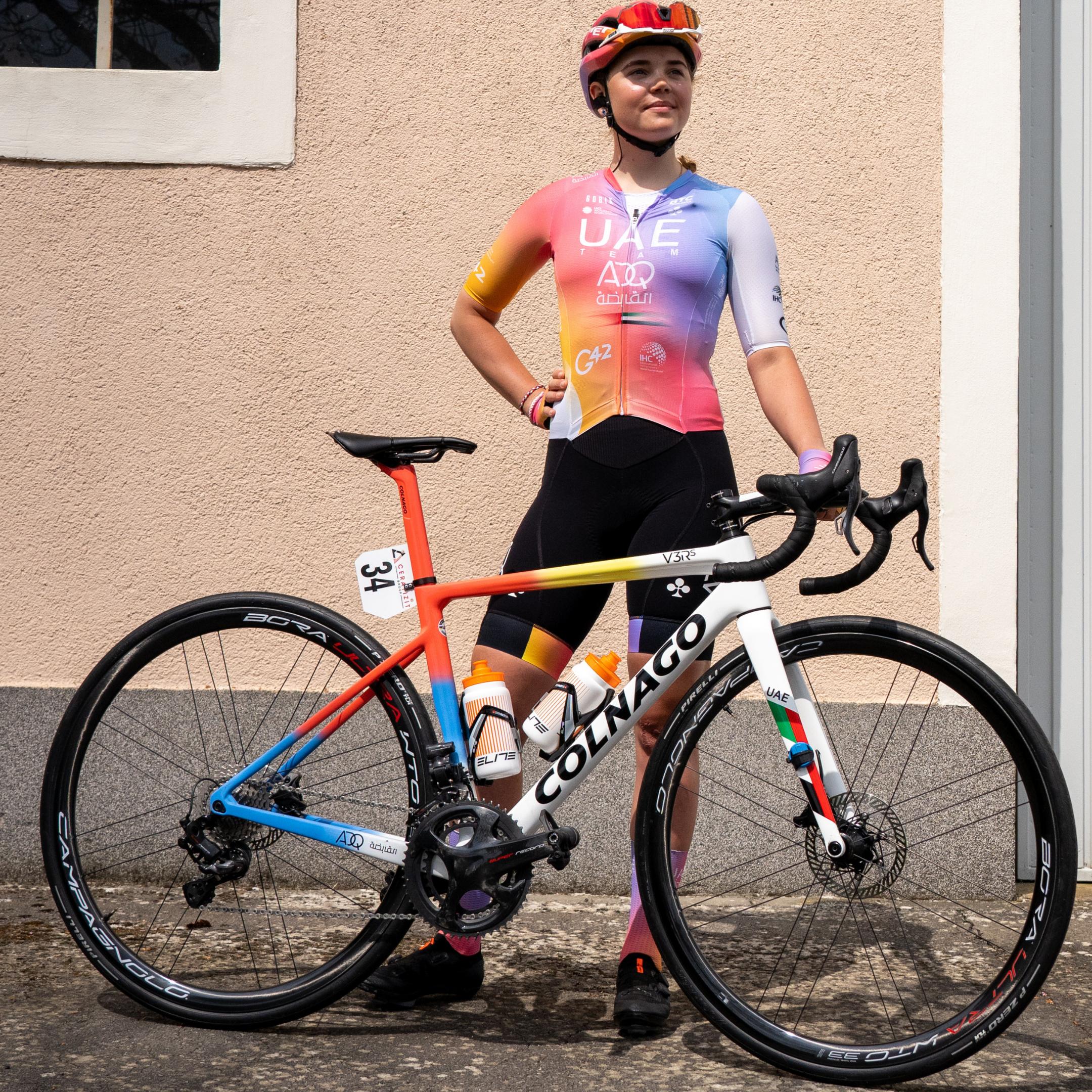 Colnago on X Is this the coolest bike in the peloton Our athletes of UAETeamADQ use the Colnago V3RsDisc in the WT22 colour scheme. Given the appreciation this bike received it is