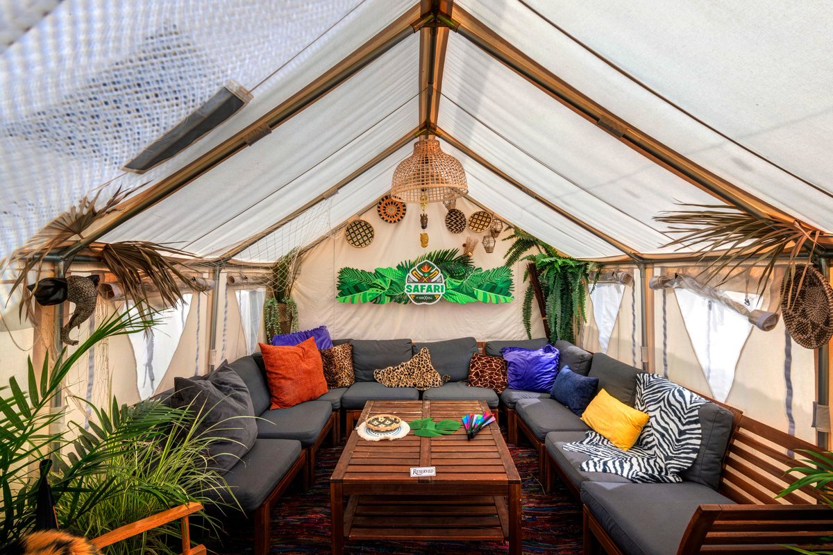 If Hook Hall's new safari theme wasn't enough for you, they're also hosting <a href="/federalistpig/">Federalist Pig</a> for a summer residency beginning today (hours for food below). Enjoy barbecue in air conditioned tents that hold 12-50 people.