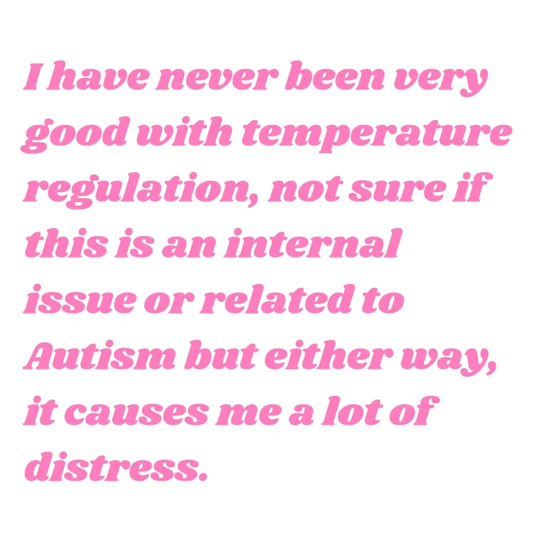 autistic_mind's tweet photo. Autism and heat ☀️
Anyone else's biggest sensory trigger heat? 
Can't wait till the temp drops to a more bearable 17 degrees tomorrow! https://t.co/GafplLTWi4