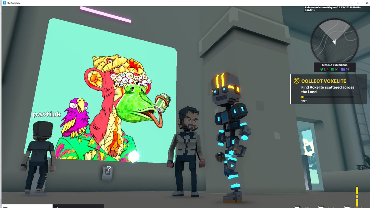 BinnemanJames's tweet photo. @TheSandboxGame @MOCDA_ I just participated in the #TheSandbox weekly contest for a chance to win 200 mSAND! Here is my favorite piece from the exhibition, check out my screenshot below!
👇 https://t.co/uopbUM9qT0