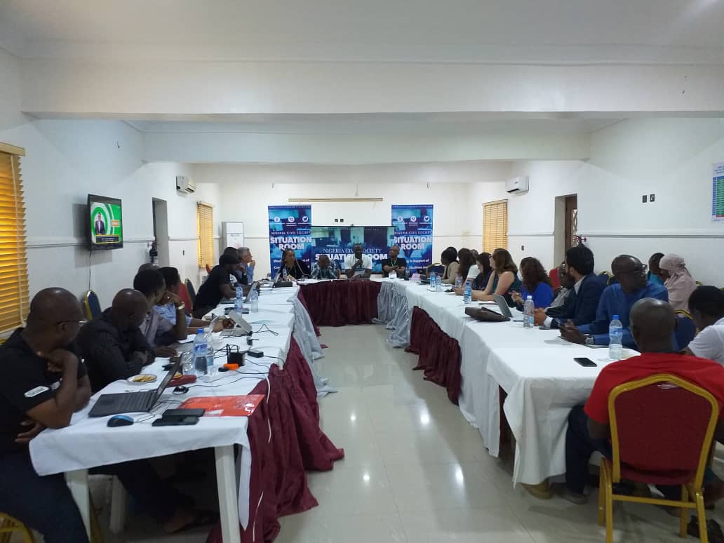 SituationRoomNg's tweet photo. Ongoing: Nigeria Civil Society Situation Room Meeting with Foreign Election Observers ahead of the 2022 Ekiti State Governorship Election tomorrow, Saturday, 18th June 2022.

#EkitiSR2022
#EkitiDecides2022 https://t.co/Xsq19EAd9m