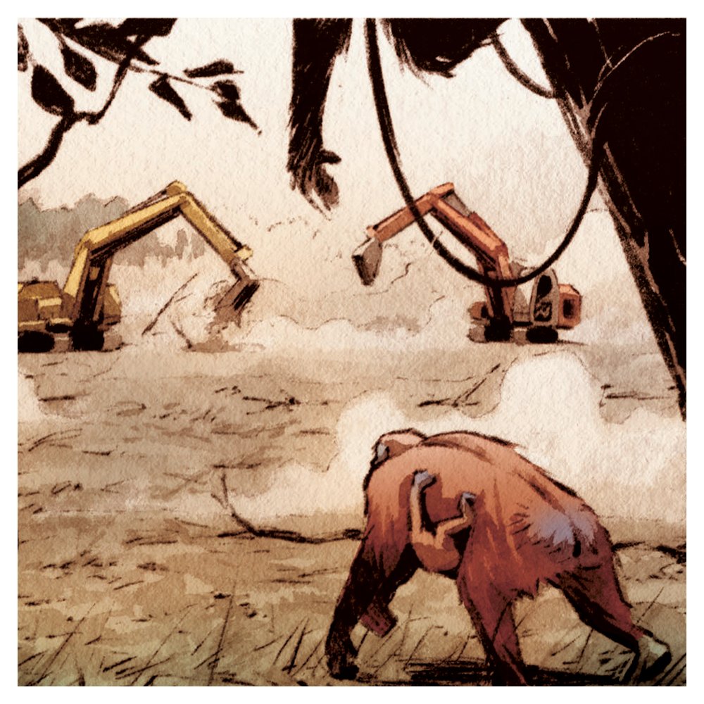 rewritingearth's tweet photo. (1/2)❗Your choices have consequences. If you buy products with unsustainable palm oil in them, you're sadly aiding the deforestation of their homes, the killing of millions of creatures and often, crimes being committed on the local indigenous people. ⬇️ https://t.co/K4kSENoCgx