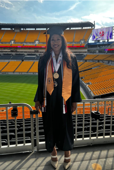CareerCcac's tweet photo. CCAC Alumni Career Spotlight: Ashika Henry Richardson graduated in May 2022 with an Associate Degree in Social Work Foundation. She will attend CalU to continue her education. Congratulations Ashika! Learn more about Ashika's journey at https://t.co/7KEIUjpuxb https://t.co/KLZ11pmid1