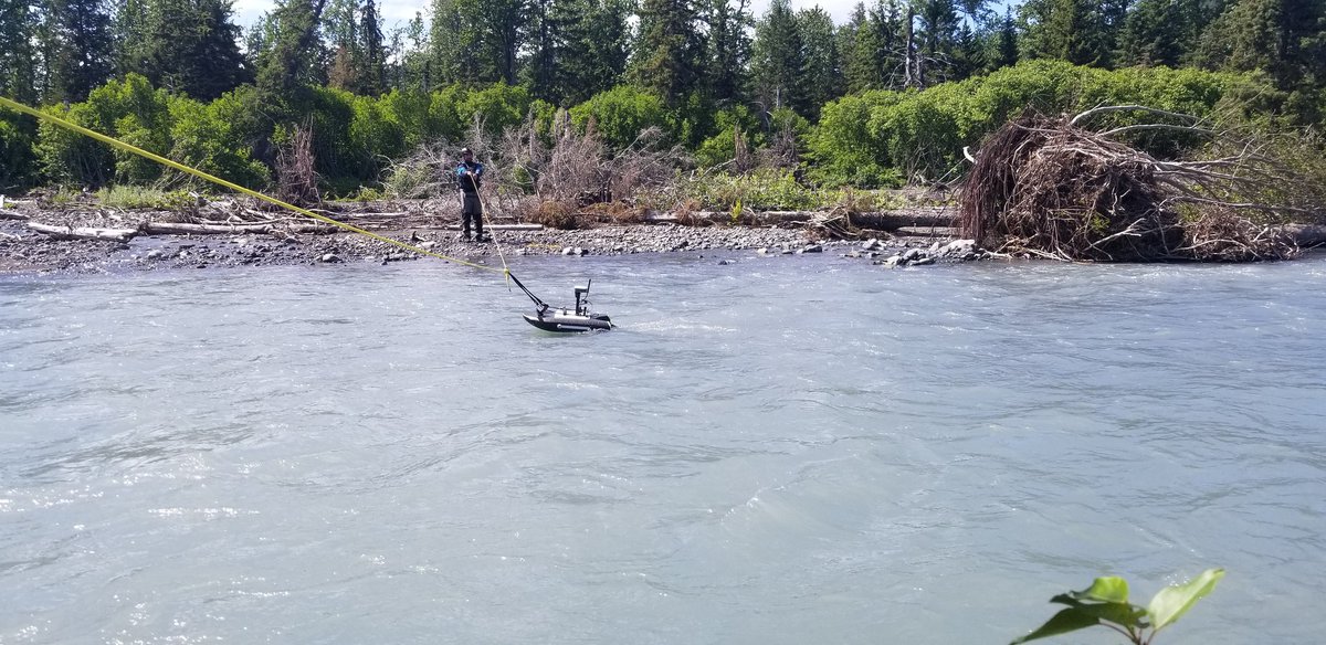 Each stream is a little different. That's why we are here in #KachemakBay measuring freshwater and nutrient flux. We were dealt a few setbacks this month but will come back in a few weeks ready with what we learned.