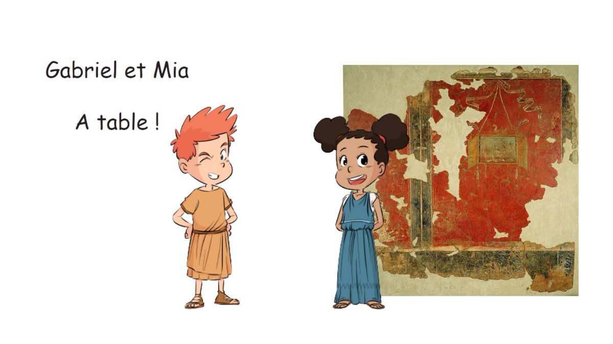 Pour un jeune public invitation A table ! avec Gabriel et Mia #JEArcheo <a href="/journees_archeo/">Journées archéologie</a> <a href="/Inrap/">Inrap</a>. Réalisée par les @elevesinp @inp_patrimoine. Merci à <a href="/ideesculture/">ideesculture</a> <a href="/GautierMichelin/">Gautier Michelin</a> et Greg Blondin dessinateur; A voir sur  #GalerieMuséale galeriemuseale.inrap.fr/index.php/Expo…