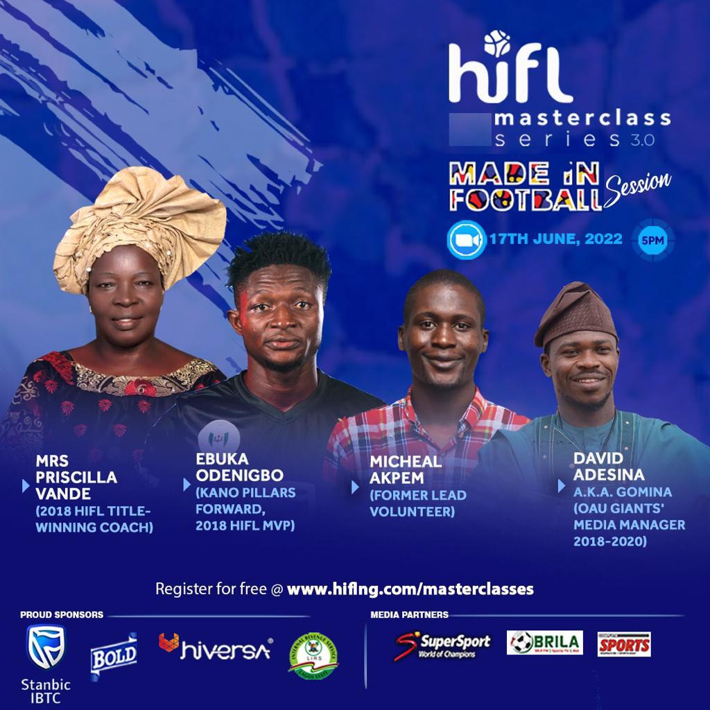 Wonderful session we had yesterday on the need for active participation of women in sports💥
Join our speakers as they discuss the realities of their journey in HiFL.
Time: 5pm
hiflng.com/masterclasses 
You can win exciting prizes💥
#HiFLNigeria
#HiFL2022
#HiFLMasterclass3.0