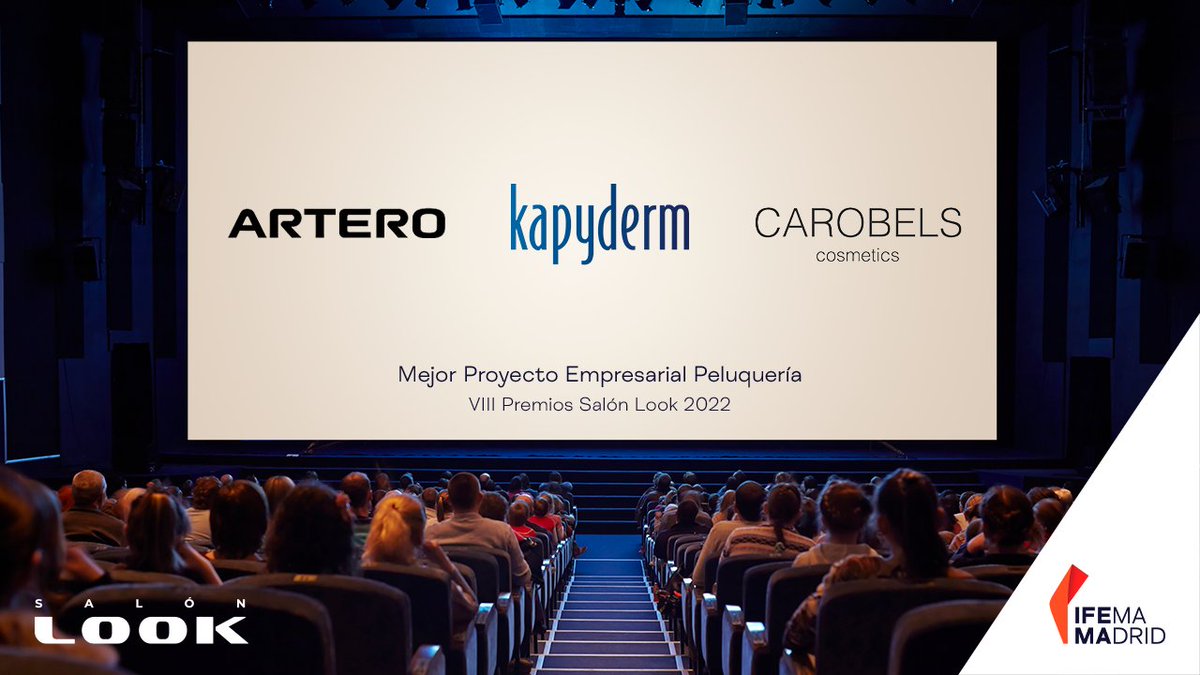 lookmadrid_'s tweet photo. 🏆 Los finalistas nominados en la categoría "Mejor Proyecto empresarial Peluquería" de los Premios #SalónLook22 son:

👉 @ArteroPelu
👉 @lab_kapyderm
👉 @CAROBELS

🗓️ El próximo día 20 de junio conoceremos el ganador. ¡Mucha suerte a todos! https://t.co/a7kwIKL9cM