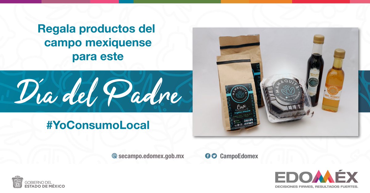 Se acerca el #DíaDelPadre y ¿Aún no sabes que regalarle? 
Los #ProductosDelCampoMexiquense son una excelente opción. En la entidad contamos con deliciosos productos a base de café como el licor y pastel.
#RegaloParaPapá
#LaTierraQueNosUne