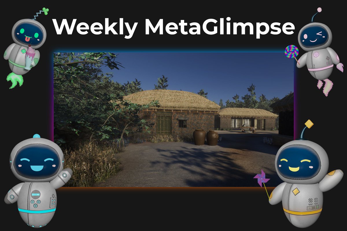 Back to the past! 💫 Today's glimpse of #PixelVerse Metaverse, lovely folk village! ❤️✨