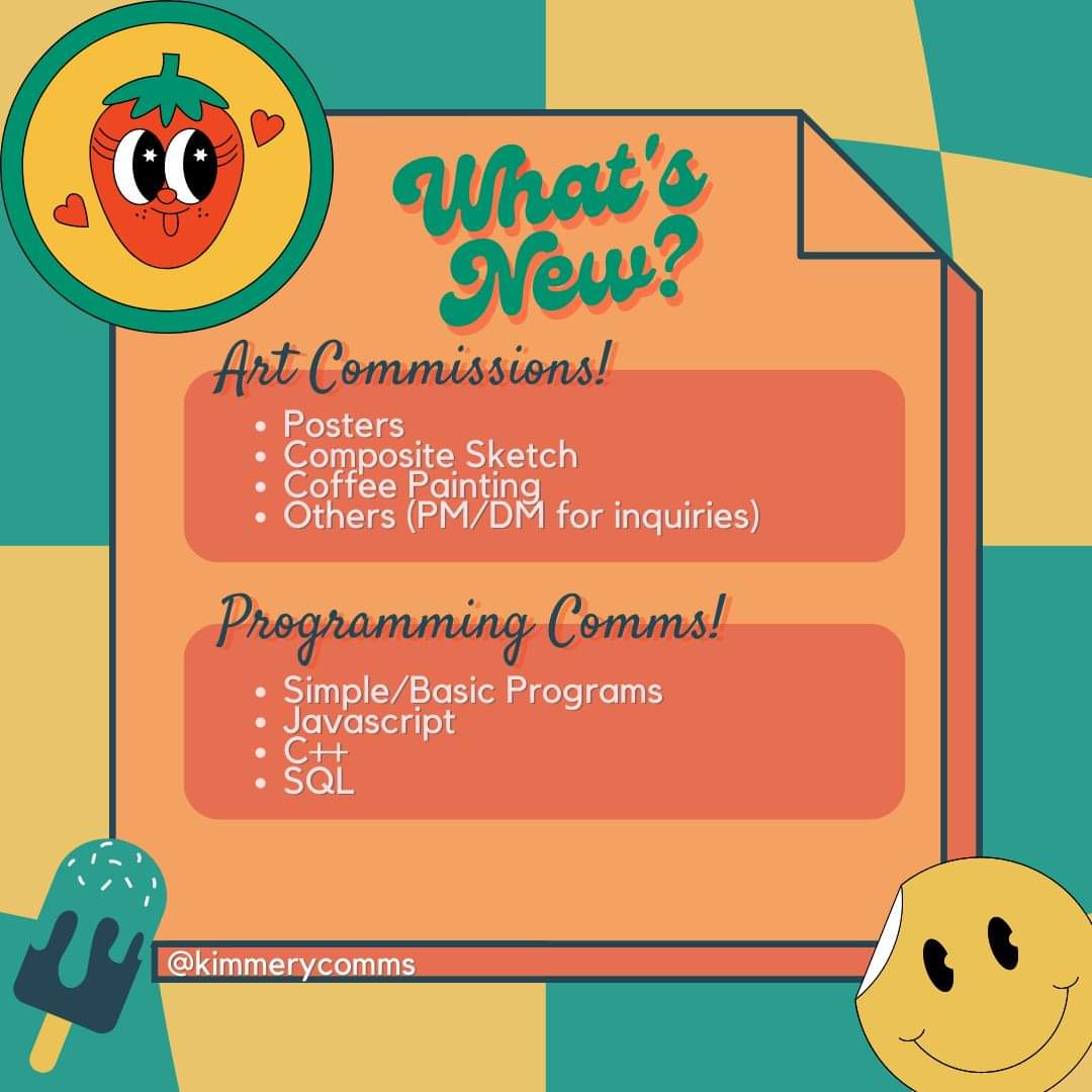 kimmerycomms's tweet photo. Art &amp; Programming commissions <33 https://t.co/j8yxV8aGpV