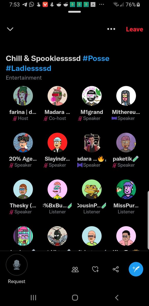 BxBunny7's tweet photo. Shoutout to @alvvaysfr and @madara_tampe for hosting this #posse space, had so much fun together I just gotta say it was such a beautiful posse talk ππ
#possetivity #psssdvibes #pssssdstory #pssssdlife #shimmygang #teamluumi #Pssssd https://t.co/uygrzqmJgh