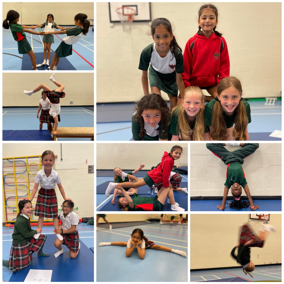 HallfieldSport's tweet photo. This morning in gymnastics club, girls from Year 3 to 6 tried various moves and tumbles. It was great to see the development and improvement they have made from their very first session. Drop by next Friday morning and have a go! π€ΈββοΈπ€ΈββοΈ #HallfieldSport #DropInClub #FutureGymnasts https://t.co/KeBVb8p3PV