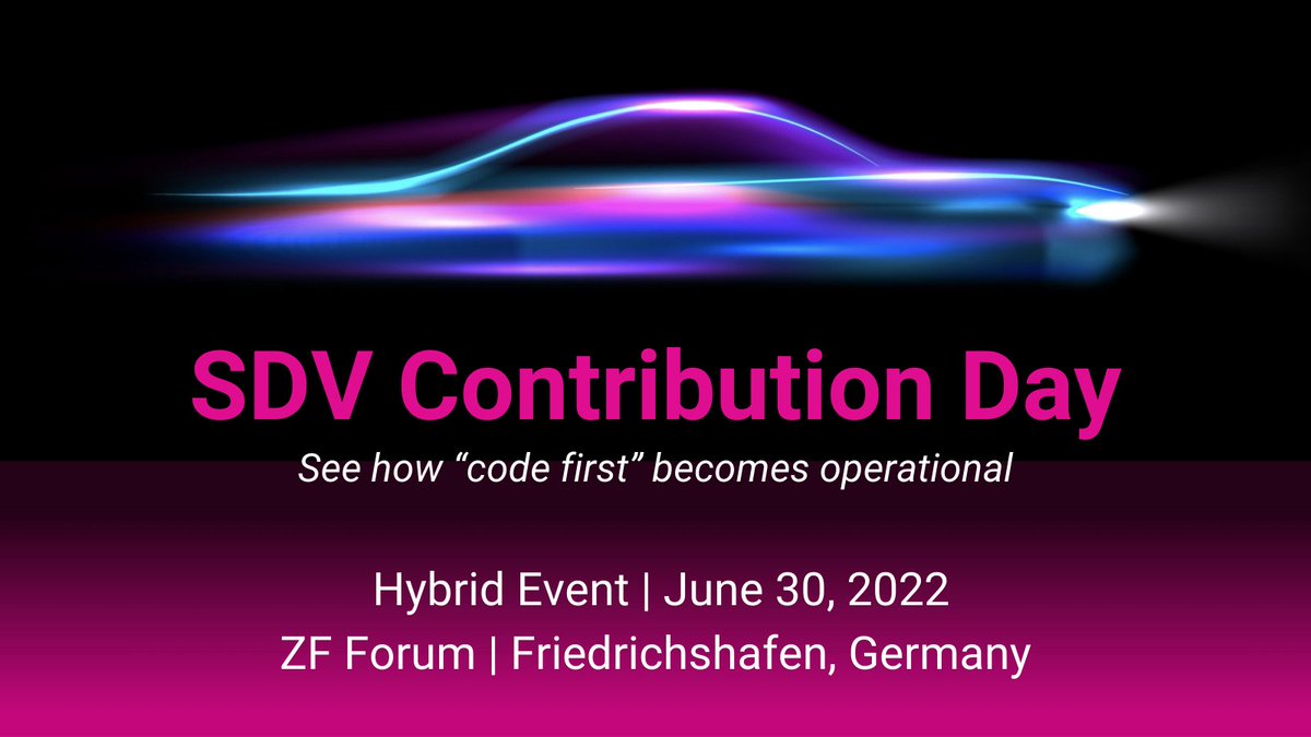 If you’re a developer, product manager, architect, or business manager interested in #SoftwareDefinedVehicle-related technologies, register for SDV Contribution Day! Join us on June 30: hubs.la/Q01dGY-q0 #opensource #SDV <a href="/SDVeclipse/">Eclipse Software Defined Vehicle</a>