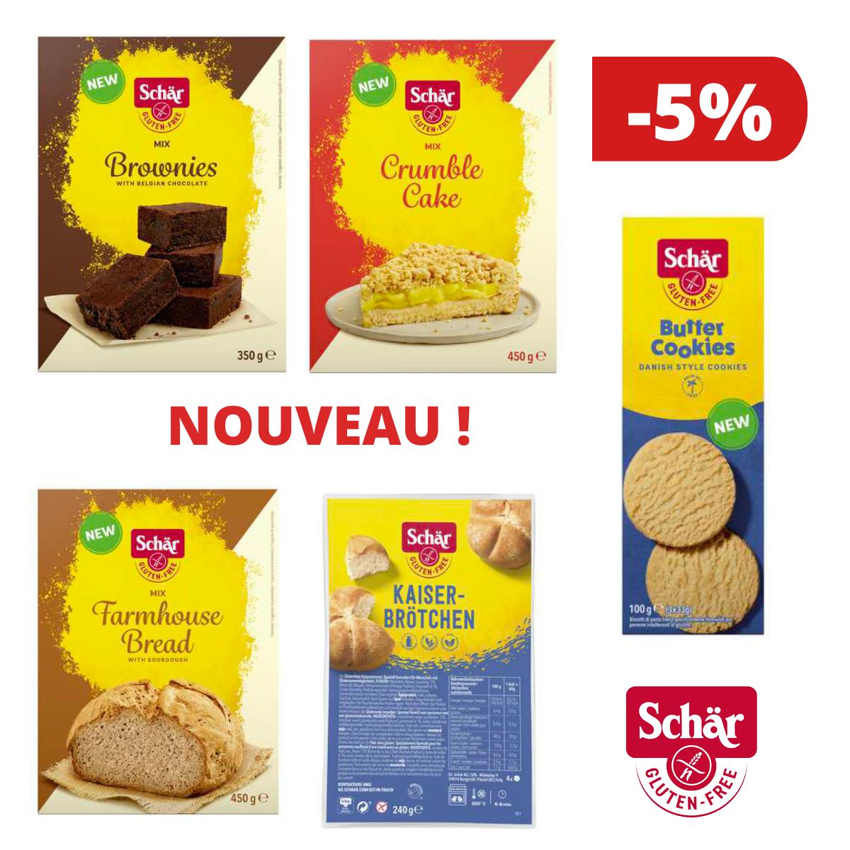 NOUVEAU : découvrez les nouveautés de Schär ‼ - mailchi.mp/noglutenshop.c… #sansgluten #glutenfree #gluten #glutenfrei #glutenfreerecipes #nogluten #senzaglutine #glutenvrij #gluten_free #glutenfreefood #glutenfreediet #pain #bread #brood #chocolat #crumble