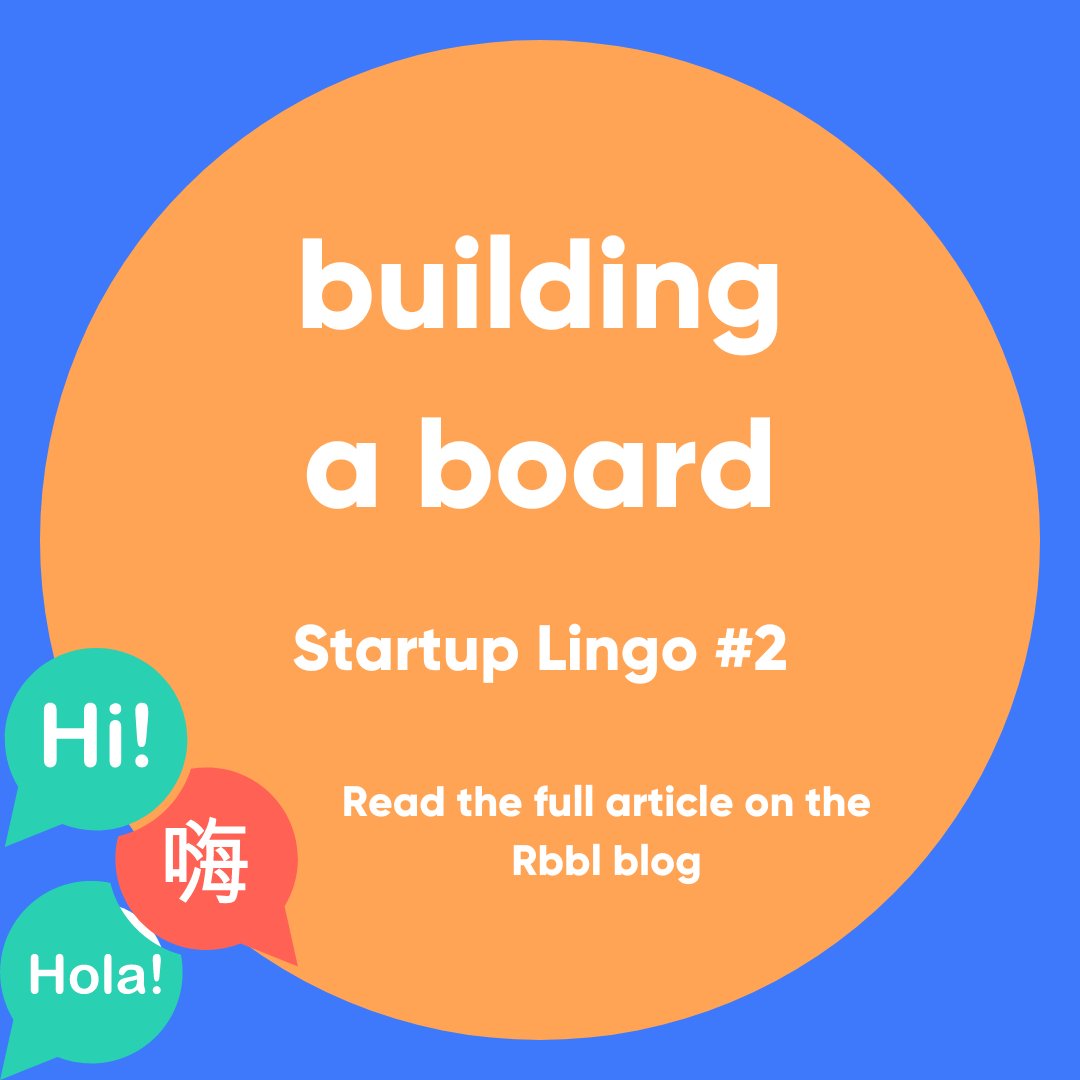 Rbbl_io's tweet photo. In our latest blog article, we talk about what a board is and how you “build a board” for your business.

You will learn about:
✅ what a board is
✅ how to build a board

Click the link below to read!
https://t.co/PaHvxztsHe

#startups #boardofdirectors https://t.co/A3h1DfVmxs