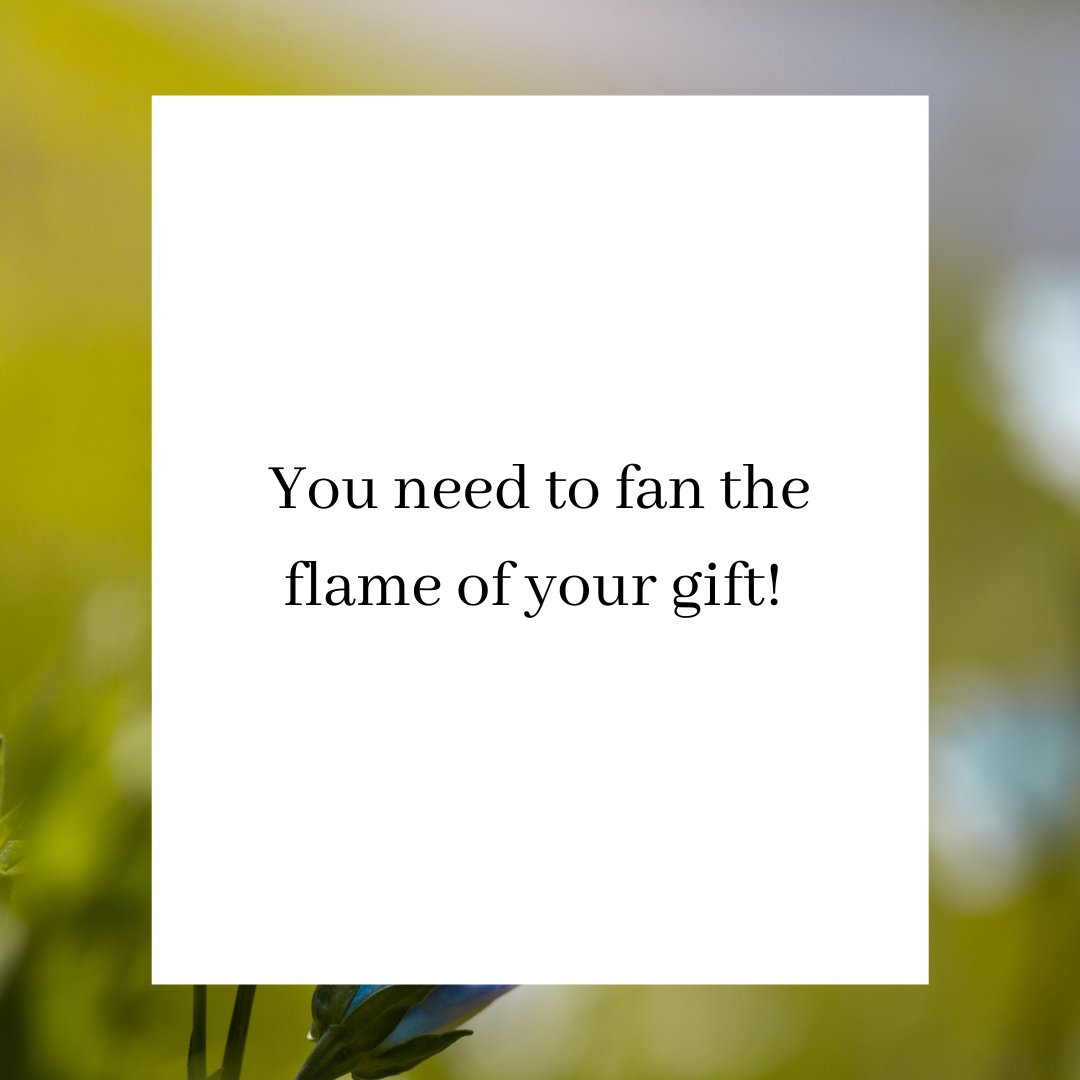 rebeccakcrews's tweet photo. Fan the flame. Develop your God given gifts. For the Spirit God gave us does not make us timid, but gives us power, love and self-discipline. You are capable, you CAN do this! ๐ฅฐ๐๐ช
#YouAreLoved #DevelopYourGift #InspirationalFriday https://t.co/ksNnbFcn6g