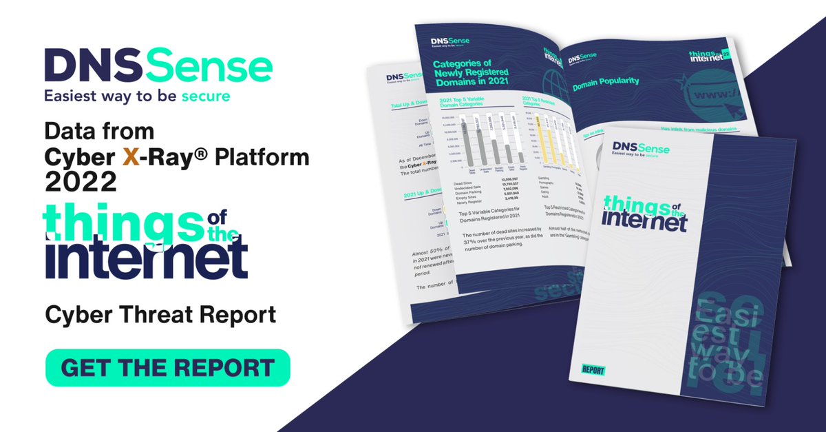 dnssense's tweet photo. @DNSSense 2022 Global Cyber #DomainReport
As DNSSense team, we are pleased to release this edition of our Cyber #Threat #Intelligence Report.All data is from the Cyber X-Ray platform and is current (as of May 2022).@TheCyberSecHub

https://t.co/xEFNfeSoXO
 
#malware #research #ai https://t.co/vTdkyB7nLb