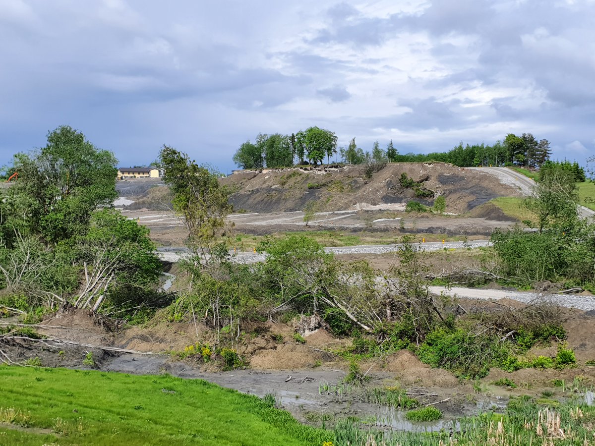 riskhazclimlab's tweet photo. Visiting the Gjerdrum quick clay #landslide in Ask, Norway, in the frame of the #SliDEM project. It is both frightening to imagine what happened there and impressive to see the ongoing reconstruction efforts. https://t.co/Cvjwetn8tV