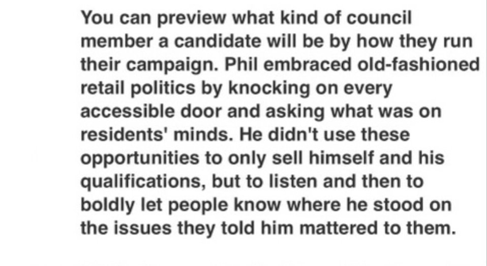 AlexKomaDC's tweet photo. A small news tidbit in Ward 3: ANC Nancy MacWood is backing @PhilForWard3DC. 

She’s an influential voice in old-guard Cleveland Park circles, close to Phil Mendelson and generally pretty development-skeptical. Notable as we get to the race’s final days. Her note to the listserv: https://t.co/9lpQcuRcaC