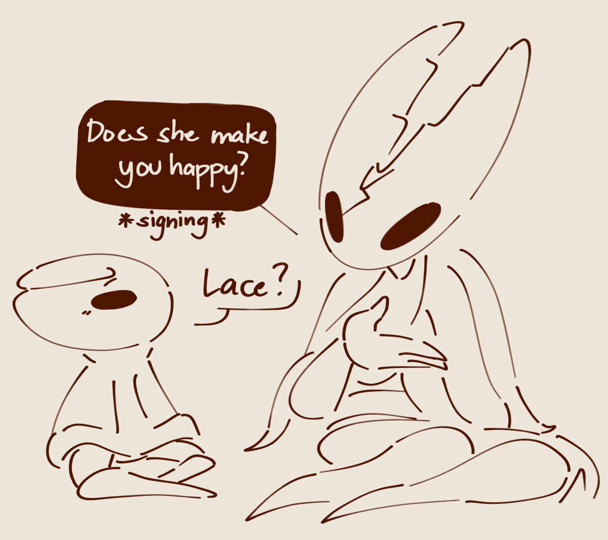 and what hollow thinks of her :) #HollowKnight 