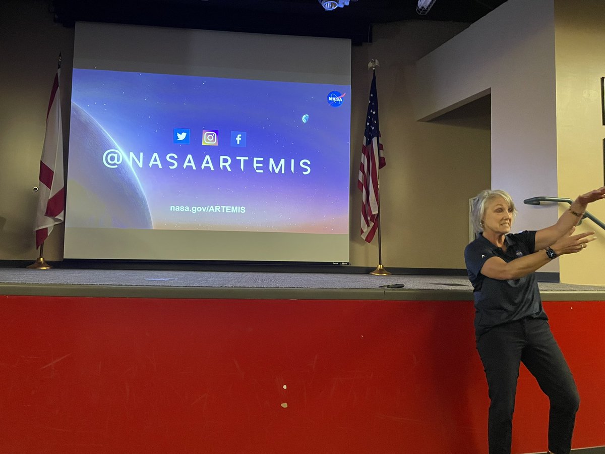 I really enjoyed learning about <a href="/NASAArtemis/">NASA Artemis</a> today at <a href="/SpaceCampEdu/">Space Camp Education</a>! Launch is imminent, and it’s exciting!