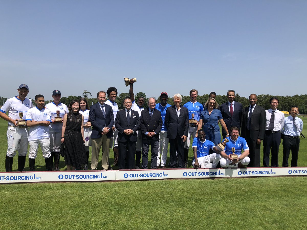 guardspoloclub's tweet photo. A wonderful morning spent with the @powerofpolo and @EbonyHorseClub. Congratulations to all our players and thank you to Out-Sourcing Inc our sponsors. #guardspoloclub #guardspolo #windsor #charity #powerofpolo #ebonyhorseclub https://t.co/oyPp5U2dXy