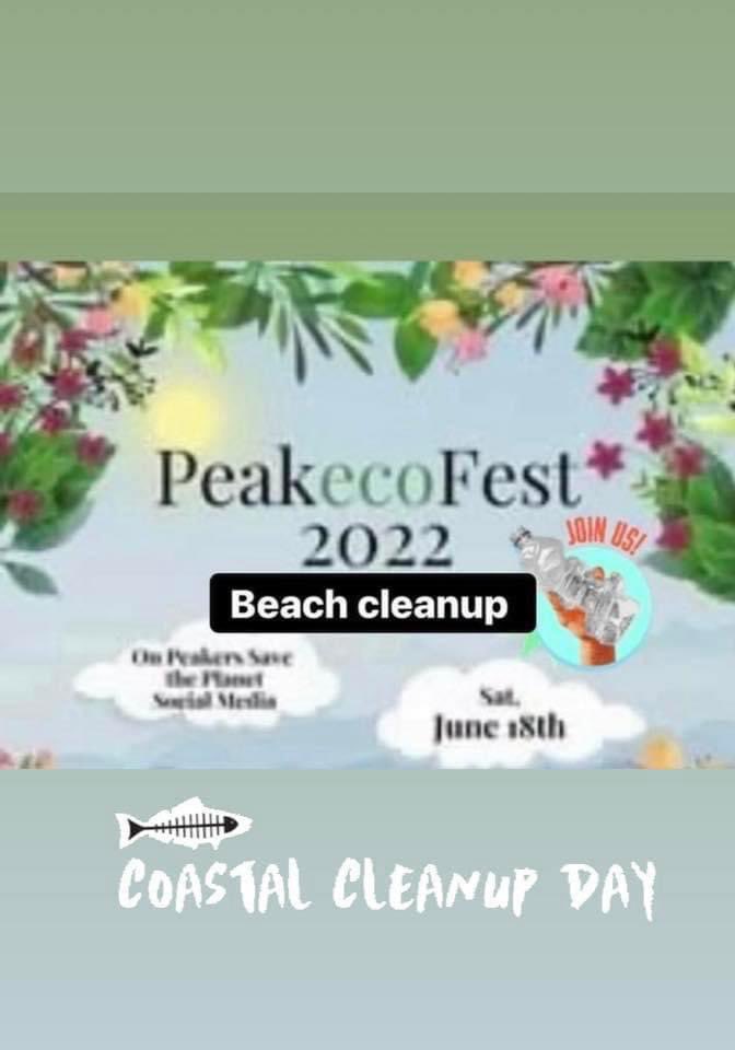 Join Us in doing a coastal cleanup for #peakecofest2022 Our challenge is a beach cleanup -we will help Increase awareness and connection with our environment via this activity . please add a photo of the cleanup you do and tag us . no coast  ? go to a local park for a cleanup 💪🏻