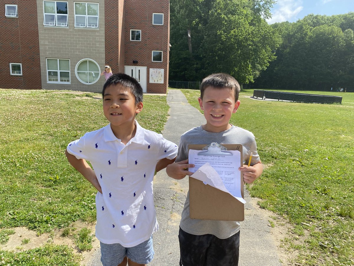NSCarignan's tweet photo. Last day FUN with a Grade 2 Scavenger Hunt! https://t.co/XN9tBMJkkt