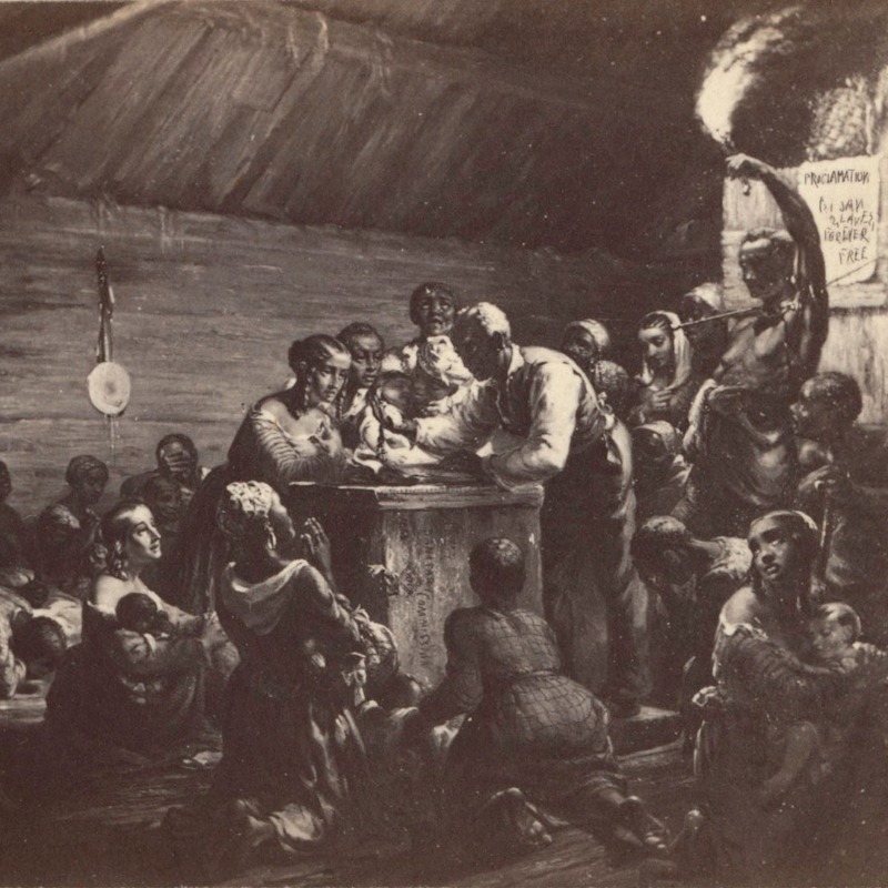 HISTORY's tweet photo. #Juneteenth marks the day when federal troops arrived in Galveston, Texas in 1865 to take control of the state and ensure that all enslaved people be freed.
